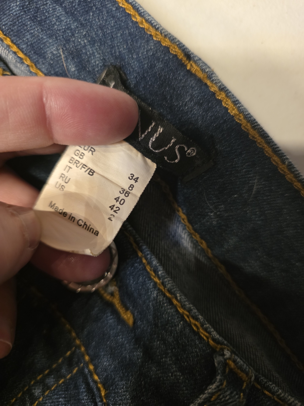 VENUS Women's Skinny Jeans in Dark Blue Denim - Picture 3 of 7